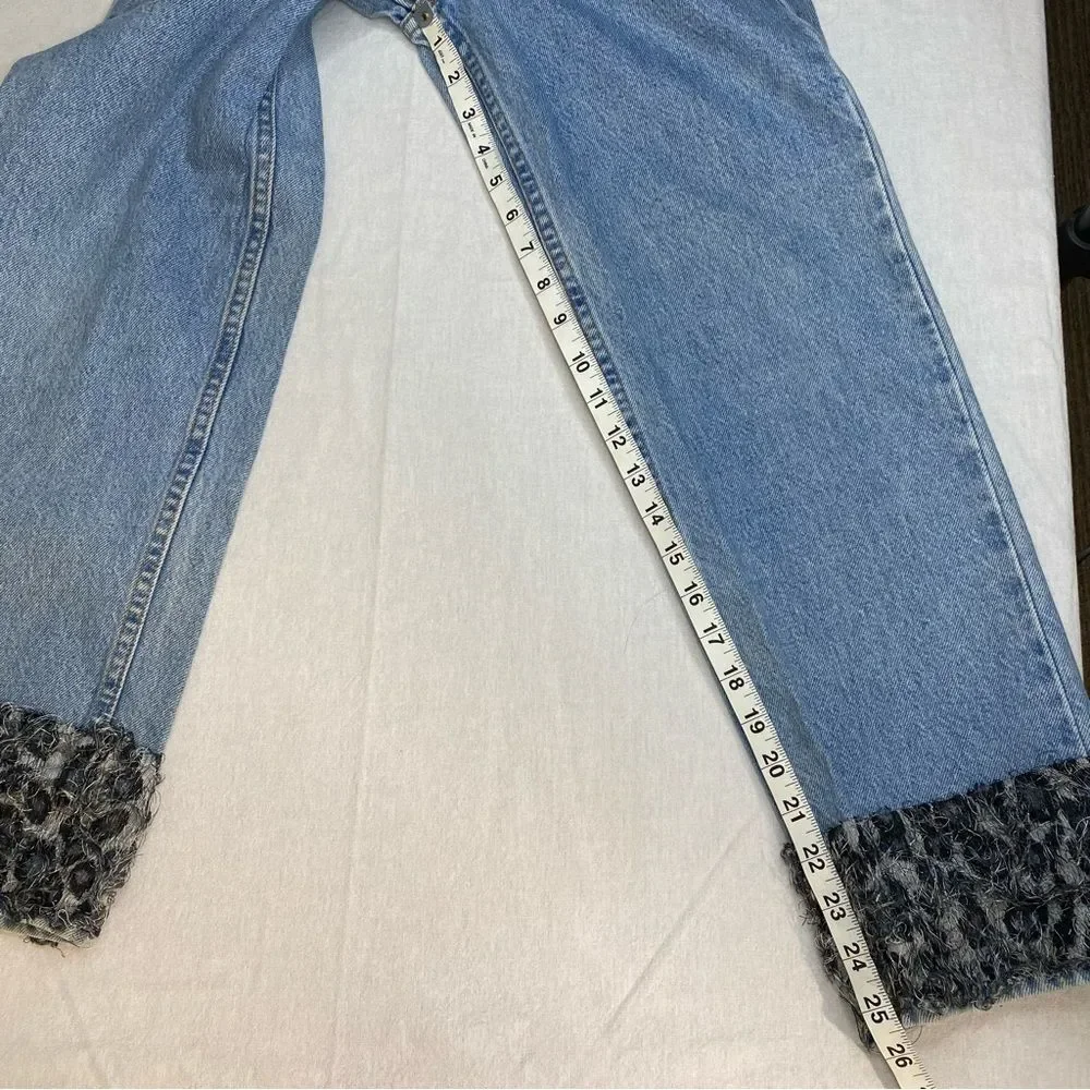 Vintage Levi’s 1997 Paisley Trim High Rise Jeans Girls 12 Orange Tab